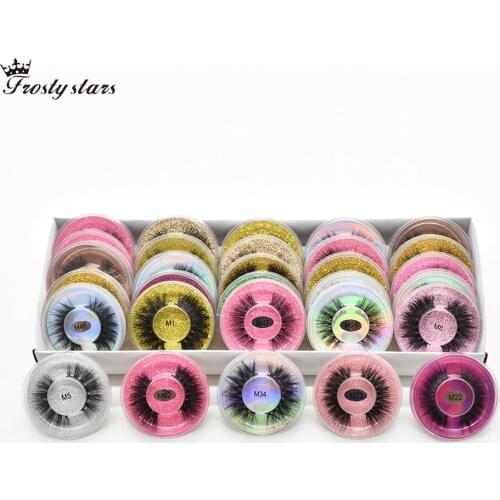 Fluffy 3d Mink Lashes Wholesale Natural Long False Eyelashes Short Thick Full Strip Wispy Lashes Soft Mink Eyelashes Bulk