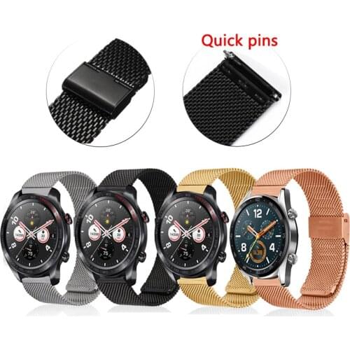 Milanese Stainless Steel Band Strap For Huawei Watch GT 2 2e GT2 Pro Honor MagicWatch Watchbands 20mm 22mm