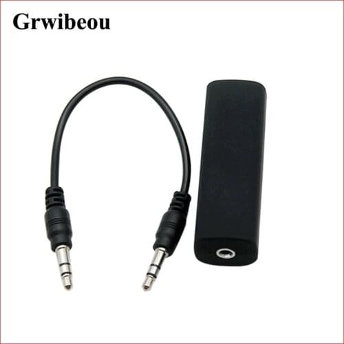 GRWIBEOU Ground Loop Noise Isolator 3.5mm AUX Audio Cable Portable for Car Audio System Anti-interference Safe Home Stereo