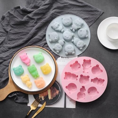 Baking silicone molds Baking cake tools DIY Round animal shape chocolate mold fondant molds cake decorating tools