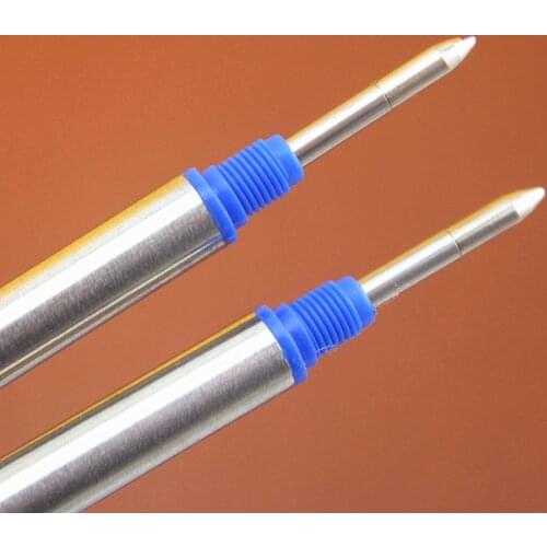 10pcs Mini Crocodile 9cm Screw Type Refills for Rollerball Pen 0.5mm Black Blue Choose
