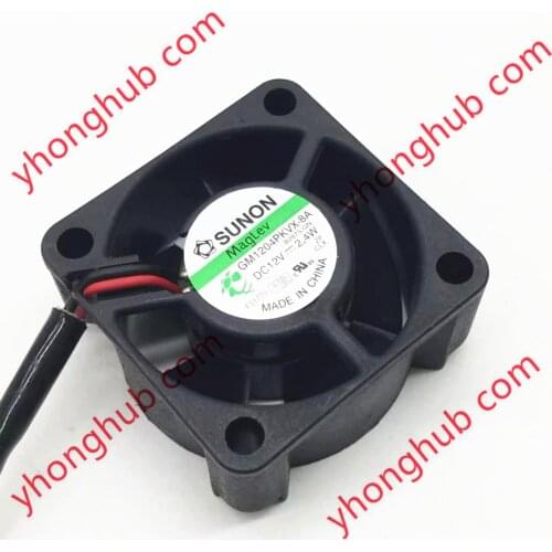 SUNON GM1204PKVX-8A B2875.GN Server Cooling Fan DC 12V 2.4W 40x40x20mm 2-wire