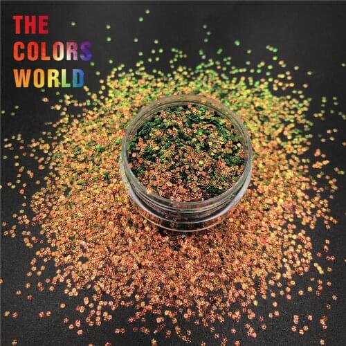 TCT-521 Chameleon Color Shift Uneven Surface 1MM Hexagon Bump Embossing uña Nails Glitter Nail Art Decoration Tattoo Accessories