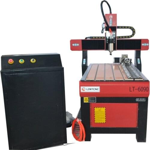 High precision mini cnc router metal engraving milling machine 6090 with 3.0kw water cooling spindle