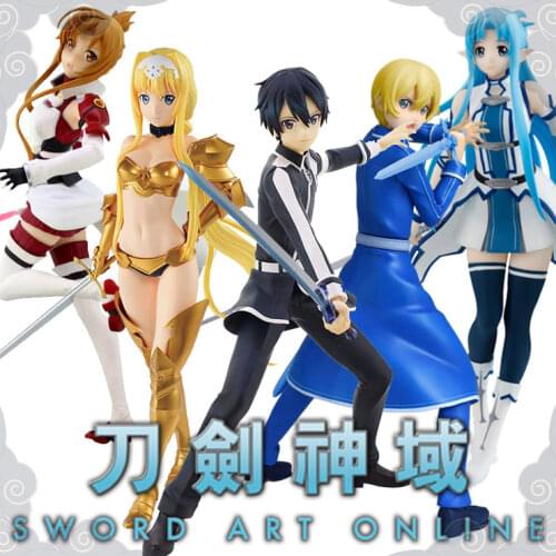 Japanese original anime figure sword art online action figure collectible model toys for boys