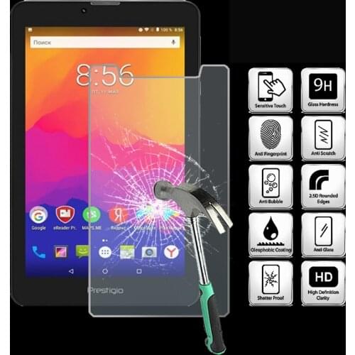 For Prestigio Wize 1177 3G - 9H Tablet Tempered Glass Screen Protector Cover Explosion-Proof High Quality Screen Film