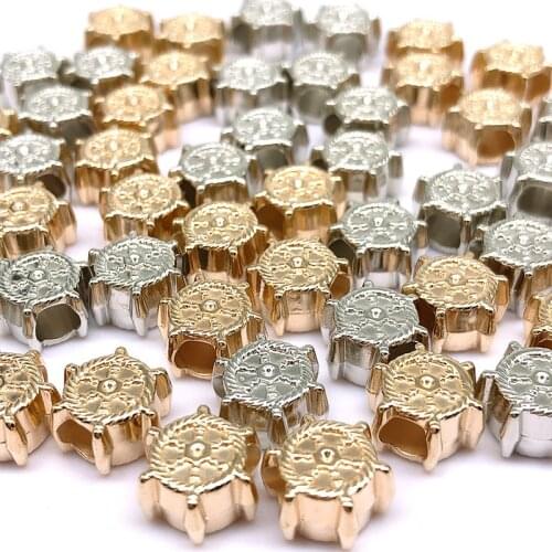 10mm 50/100pcs European Big Hole Bead Wheel CCB Beads for Jewelry Findings (not Metal) Spacer Needlework Bead