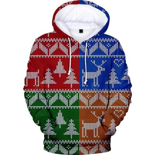 2021 Christmas 3D Hoodies Men Women Kids Adult Sweatshirts Streetwear Funny Hoodies Autumn Long Sleeve Warm Hoodie Oversized