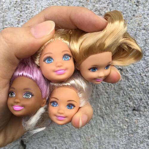 3pcs/lot cute girl baby doll head diy doll head parts princess doll head children birthday gift