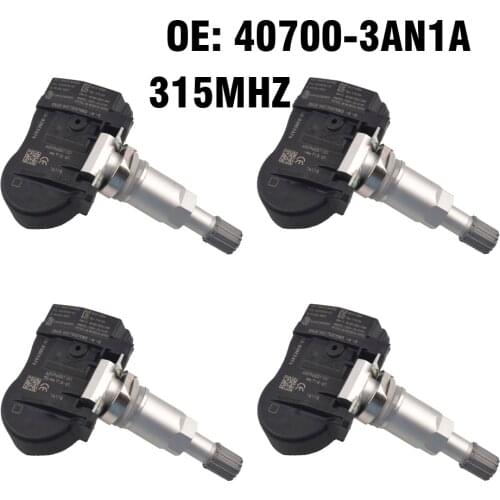 4PCS Car Tire Pressure Monitor Sensor TPMS 40700-3AN1A for Nissan Juke Cube Versa Leaf Sentra