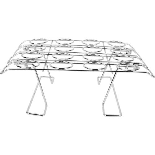 Party Bar Tools Household Use Kitchen Accessories 16 Slots Folding Stainless Steel Ice Cream Display Cooling Rack
