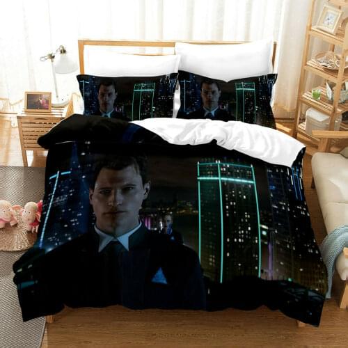 Detroit: Become Human Home Textile Pillow Case 3D Bed Linen Duvet Covers Comforter Bedding Sets Bed Set Home Decor Bedding