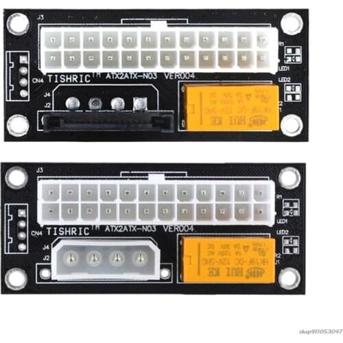 Dual PSU Power Supply Synchronous Startup Board Add2PSU Molex 4PIN/SATA Power Startup Card Sync Adapter Cable Miner Dropshipping