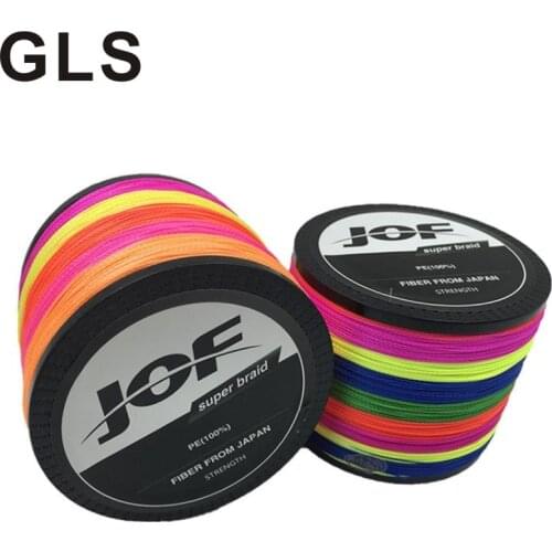 GLS brand colorful 4 braided PE great horse 1000 meters strong anti-wear, stable and strong anti-bite line fishing line