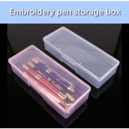 1pc Tattoo Blade needle Storage Box Manual Embroidery Microblading Pen Rectangle Organizer Display Container