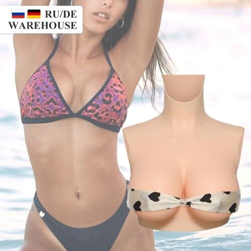 KUMIHO Crossdresser Realistic Silicone Breast Form Artificial Fake Boobs For Transgender Drag Queen Sissy cosplay costumes chest