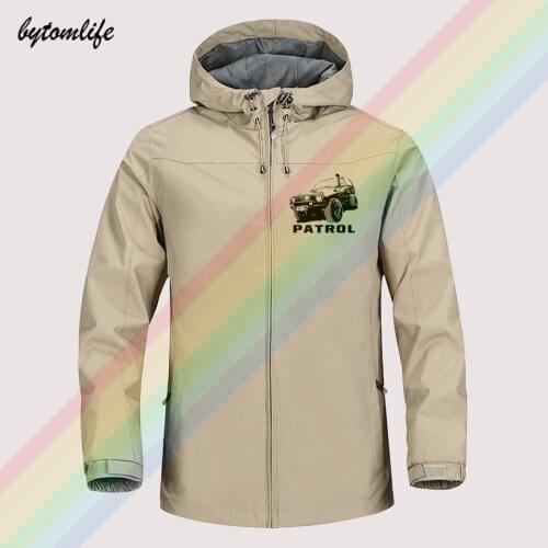 Off Road Nissan Patrol Premium Autumn Winter Sailing Hiking Outdoor Hooded Windproof Jacket Men Top Quality Soft Asian Size