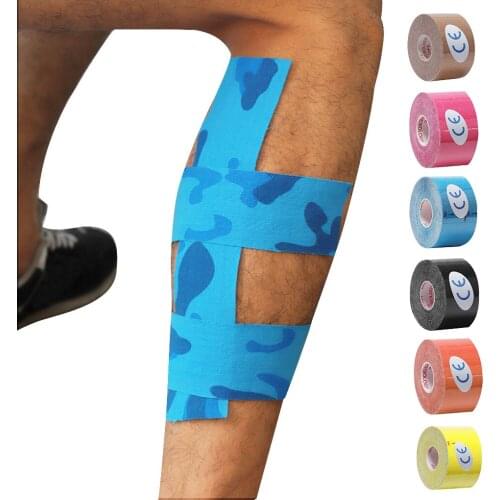 Muscle Tape Support Elastic Sport Adhesive Tape Bandage Kneepad Muscle Pain Relief Knee Pads Support for Gym Fitness Bandage