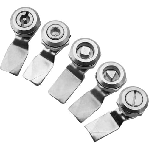 1PCS Stainless Steel Metro/HSR/Train Door Lock Multifunction Electric Cabinet Lock Trash Bin Elevator Scalator Triangle Lock