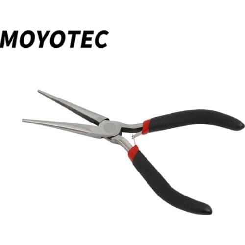 MOYOTEC 1Pc Long Nose Forceps Precision Wire Plier Mini Extra Long Needle DIY Handmade Beaded Jewelry Side Cutter Tools