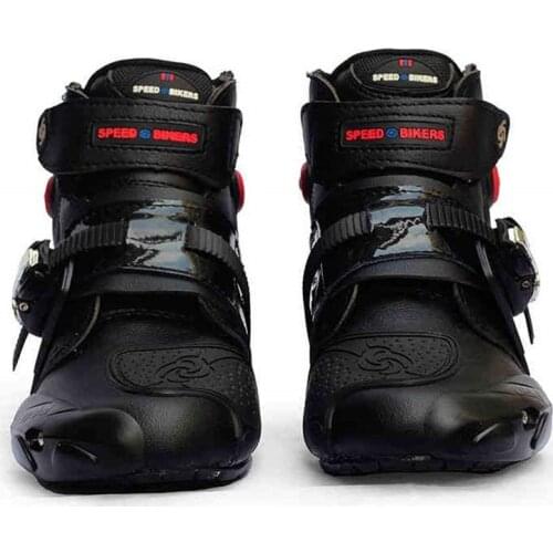 Mens Profession Motorcycle boots ankle motocross racing boots Microfiber leather off road Motorboats Motorcycle shoes