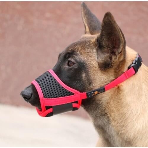 Anti Barking Dog Muzzle for Small Large Dogs Adjustable Pet Mouth Muzzles for Dogs Nylon Straps Dog Accessories Prevent Barking