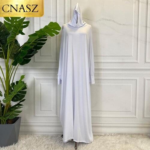 New Arrival Round Neck Solid Color EID Ramadan Pray Dress Mommy And Daughter Dress 2 Pieces Set Fashion Muslim Islamic Robe
