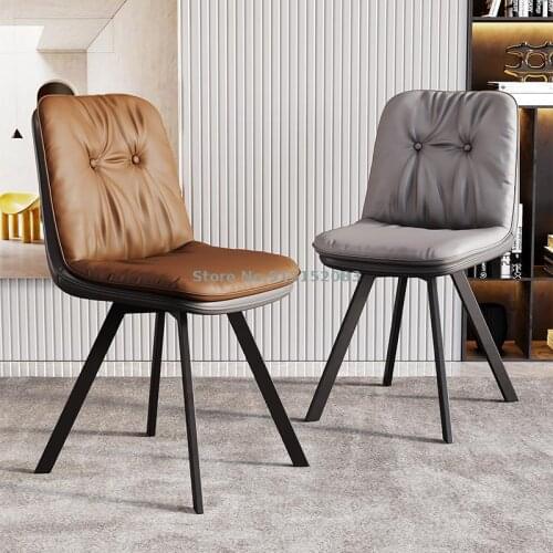 Dining chair home modern minimalist dining chair nordic light luxury bedroom makeup chair net red ins backrest desk chair