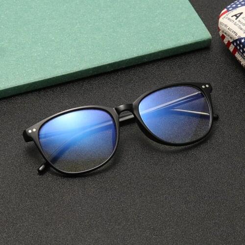 Blue Light Protection Glasses Men Bluelight Radiation Women TR90 Computer Protection Gaming Glasses Round Glasses Anti-blue