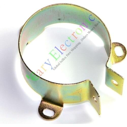 Wholesale and retail 4pc 50mm Film Electrolytic Can Capacitor metal Clamp Tube sockets audio amp DIY free shipping