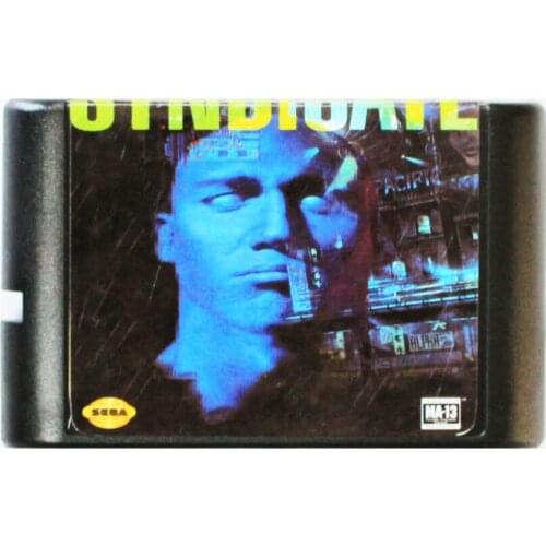 Syndicate 16 bit MD Game Card For Sega Mega Drive For SEGA Genesis