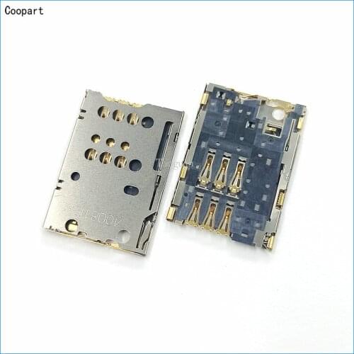 2pcs/lot Coopart New SIM card Socket Reader Holder Slot Replacement for Nokia N8 C7 C7-00 top quality