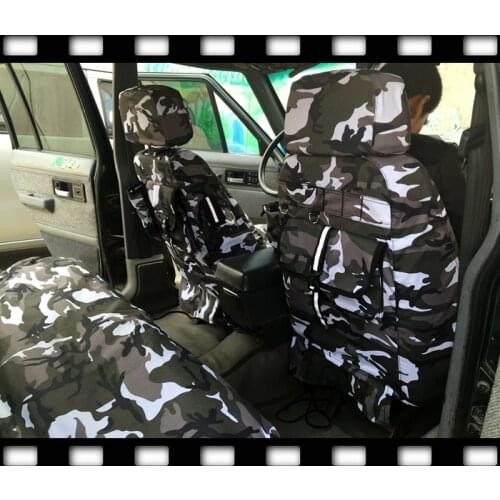 Snow Camouflage seat cover material models Customize Style for KIA Freddy K2 K3 K4 K5 k7 K3S CERATO Carnival Optima RIO SORENTO