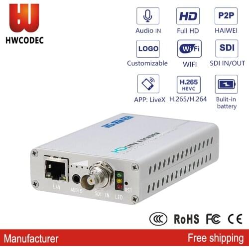 HWCODEC H8115MP MPEG4 1080P HD SDI Video Encoder IPTV Encoder over IP Encoder WIFI Live Streaming Encoder for YouTube