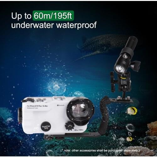 Bluetooth Control Waterproof case For iPhone X XS XR XS Max 8 7 6 6S Plus Cover Diving Underwater Swimming Surfing House Photo