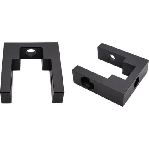 2pcs High Quality Black 2020 Fixed Block Fixed Mount Outline MGN12 Linear Guide Fixed Block for 3D Printer BLV Ender-3 Series