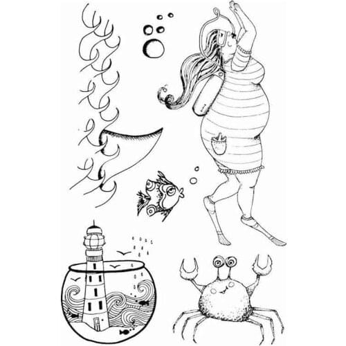 Swimwood Woman Cover Cutting Dies Scrapbook Diary Decoration Stencil Embossing Template DIY Greeting Card Handmade Stamps 2021