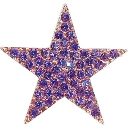 1pc Star Shape Brooch Pin Alloy Rhinestone Decor Brooch Crystal Brooch Corsage Brooch Jewelry Accessories Party Dress Up