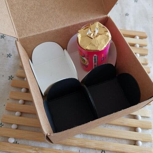 100pcs- 3.4x3.4cm Kraft Paper Chocolate Tray White Card Black Card Ferrero Chocolate Compartment