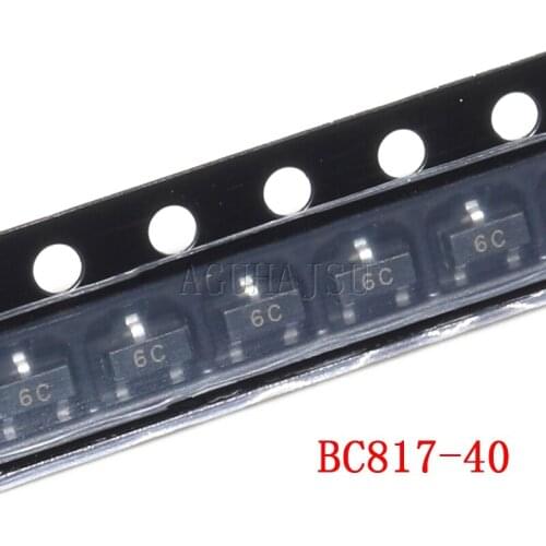 100pcs BC817-40 SOT23-3 BC817 SOT23 SOT 6C NPN General Purpose Transistor New Original