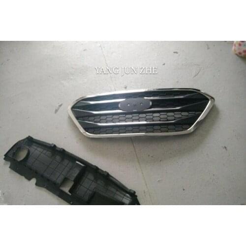 2009-2015 For ix35 high quality ABS chrome front grille Refit around trim trim grills Racing