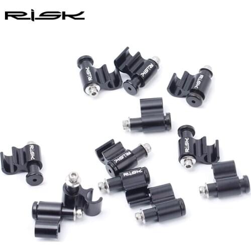 4 pcs MTB Bike Hydraulic Disc Brakes Cable Housing Conversion Frame Over Line Clamp Adapter Clip For Oil Tube Brake Cable Cover