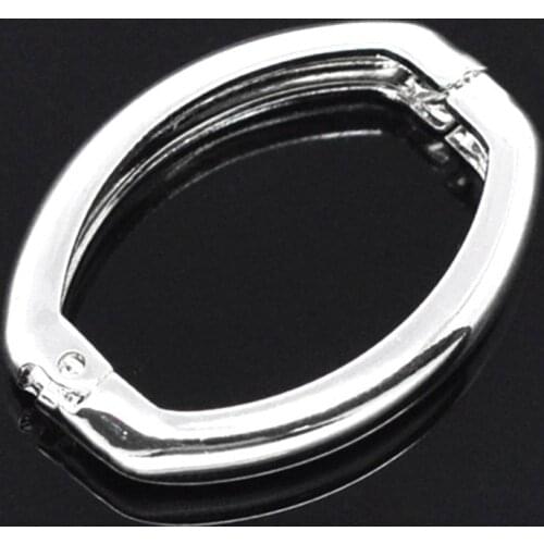 50Pcs Silver Plated Necklace Shortener Clasps DIY Jewelry Making Component 27x20mm