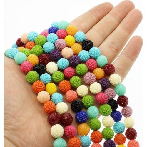 8~12mm Natural Coral Semi-finishe Colorful Devil Fruit Loose Beads Coral Beadwork Jewelry Making DIY Necklace Bracelet Part 15