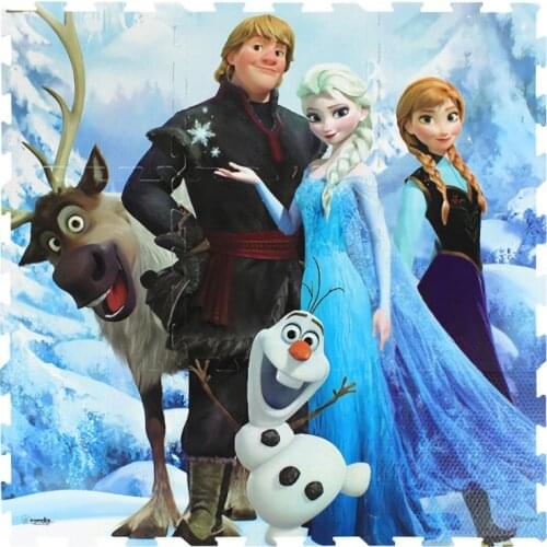 9pcs /lot Disney Frozen2 Baby EVA Foam Play Mat Exercise Tiles Crawling Carpet and Rug for Kids Game Activity Soft Floor