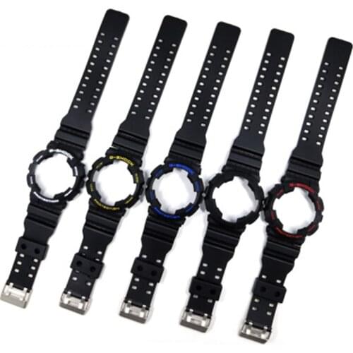 Mens Watch Accessories Camouflage Resin Strap Set for Casio G-SHOCK GA-110 GA-100 GD-120 Womens Sports Waterproof Rubber Strap