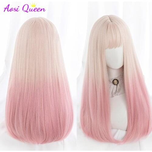 Розовые парики AOSI QUEEN China At AliExpress