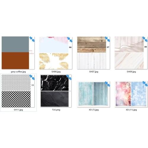 Large Stock 58X86cm 2sides 80colors PVC Photography Wood Printing Backdrops Waterproof Marble Background for Camera Photo