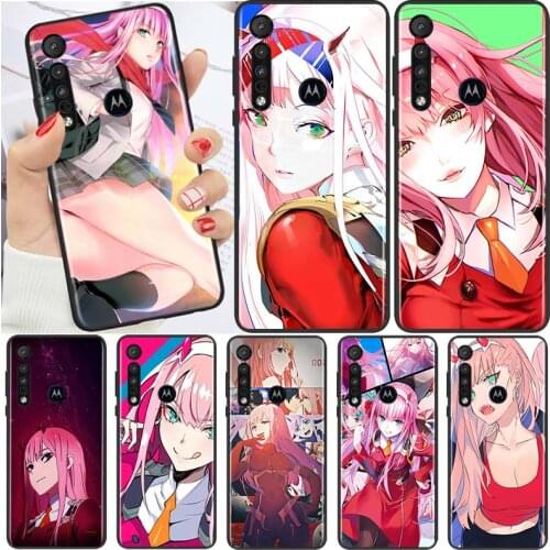 Zero Two Darling The FranXXX For Motorola G9 G8 G Edge One E7 E6 S 2020 E6i Power Lite Marco Hyper Fusion Plus Play Phone Case