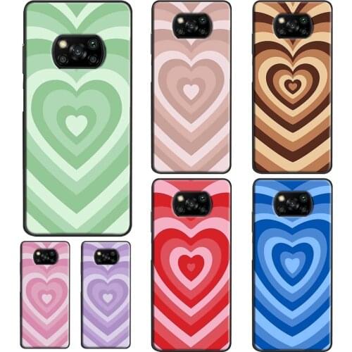 Latte Love Brown Heart Aesthetic For Xiaomi Mi 11 Lite 10T Pro Mi Note 10 Lite Mi 11 Ultra Phone Case For POCO X3 Pro F3 M3
